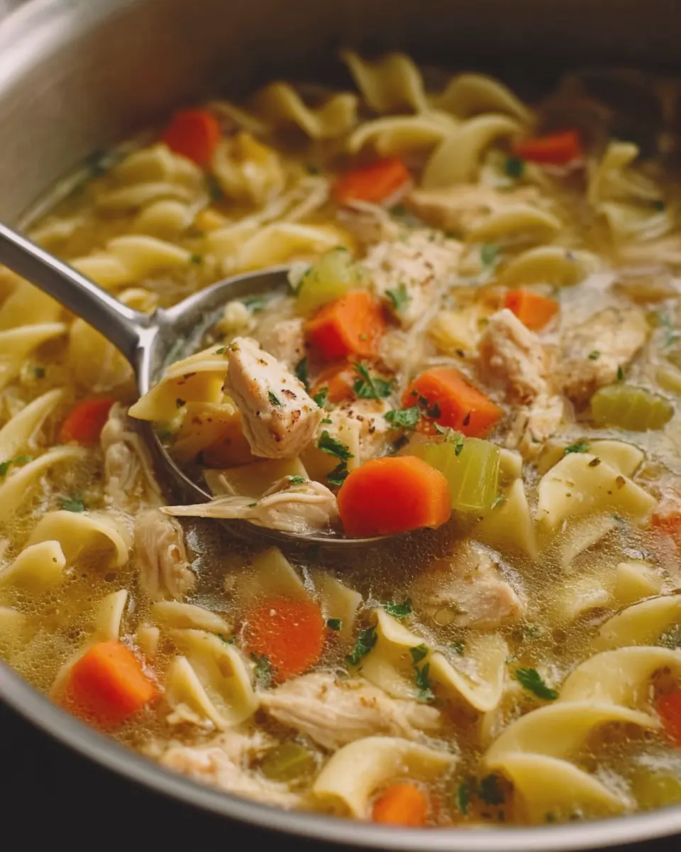 homemade chicken noodle soup